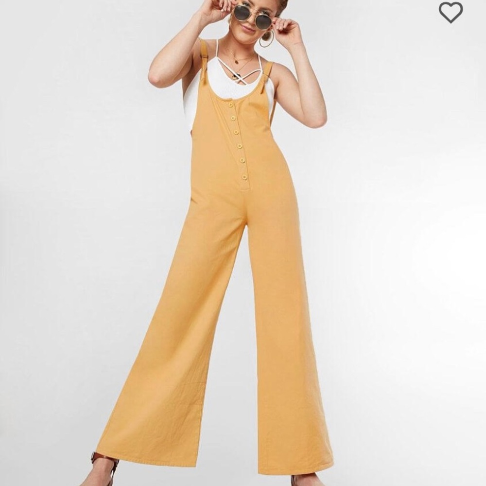 Amuse Society Mustard Overalls